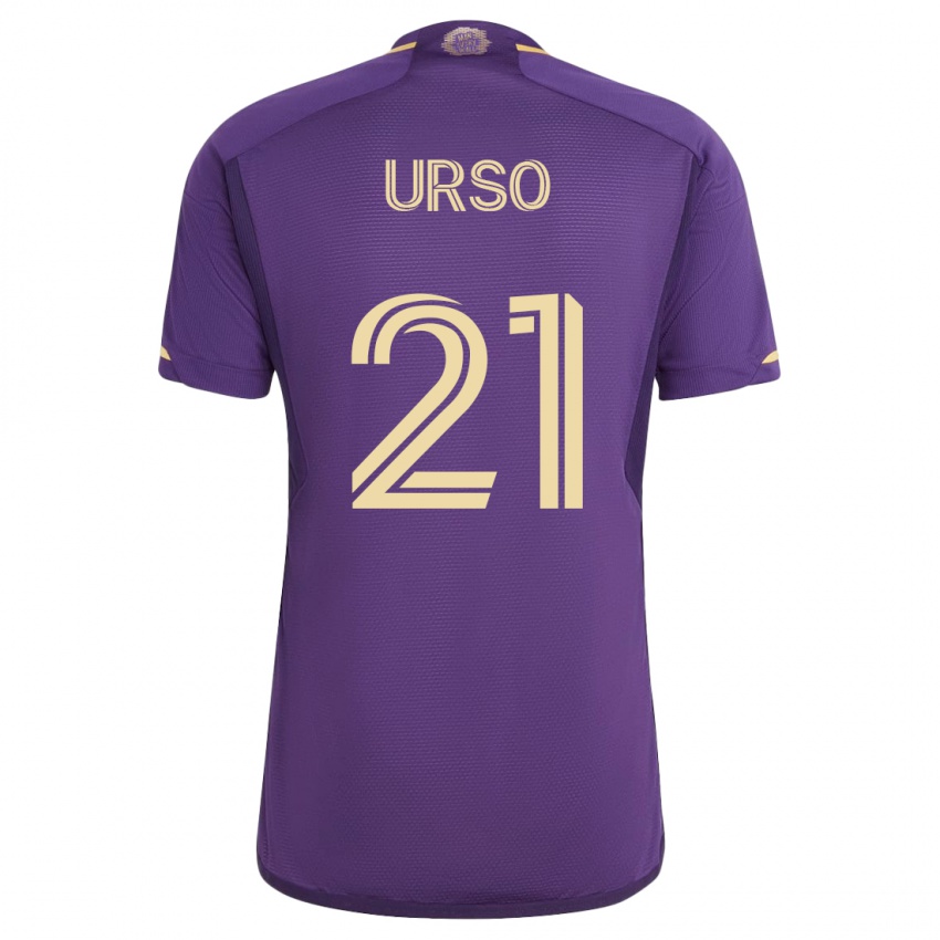 Niño Camiseta Júnior Urso #21 Violeta 1ª Equipación 2023/24 La Camisa Argentina