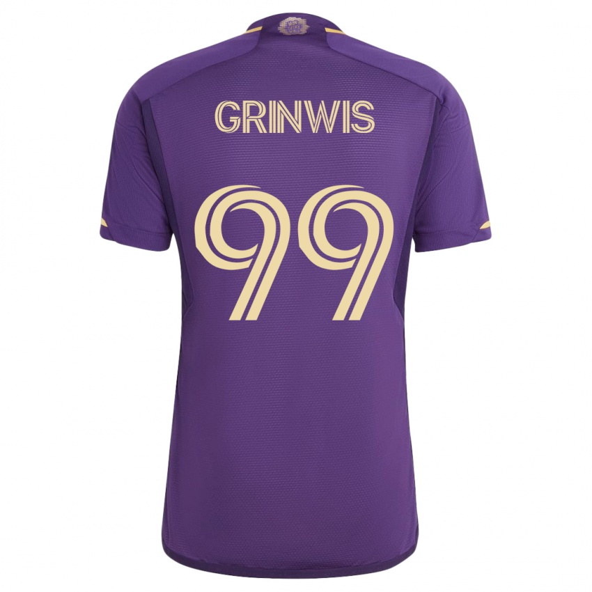 Niño Camiseta Adam Grinwis #99 Violeta 1ª Equipación 2023/24 La Camisa Argentina