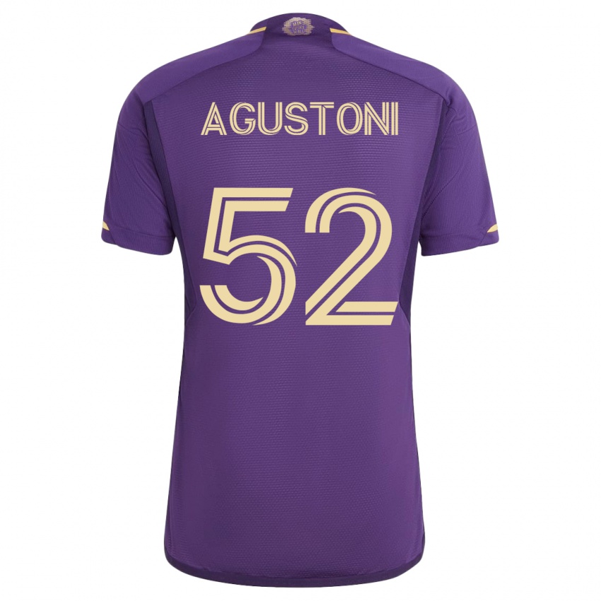 Niño Camiseta Gonzalo Agustoni #52 Violeta 1ª Equipación 2023/24 La Camisa Argentina