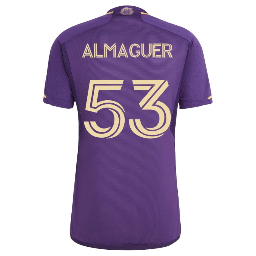 Niño Camiseta Jorge Almaguer #53 Violeta 1ª Equipación 2023/24 La Camisa Argentina