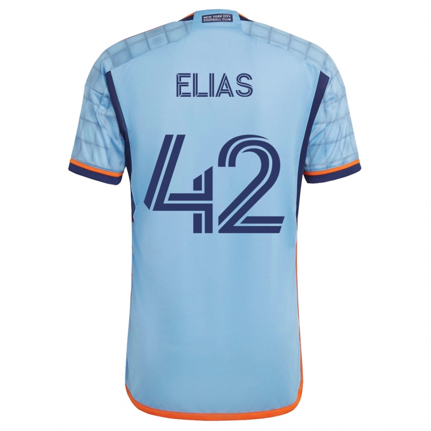 Niño Camiseta Piero Elias #42 Azul 1ª Equipación 2023/24 La Camisa Argentina
