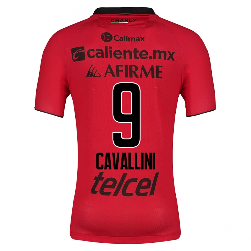 Niño Camiseta Lucas Cavallini #9 Rojo 1ª Equipación 2023/24 La Camisa Argentina