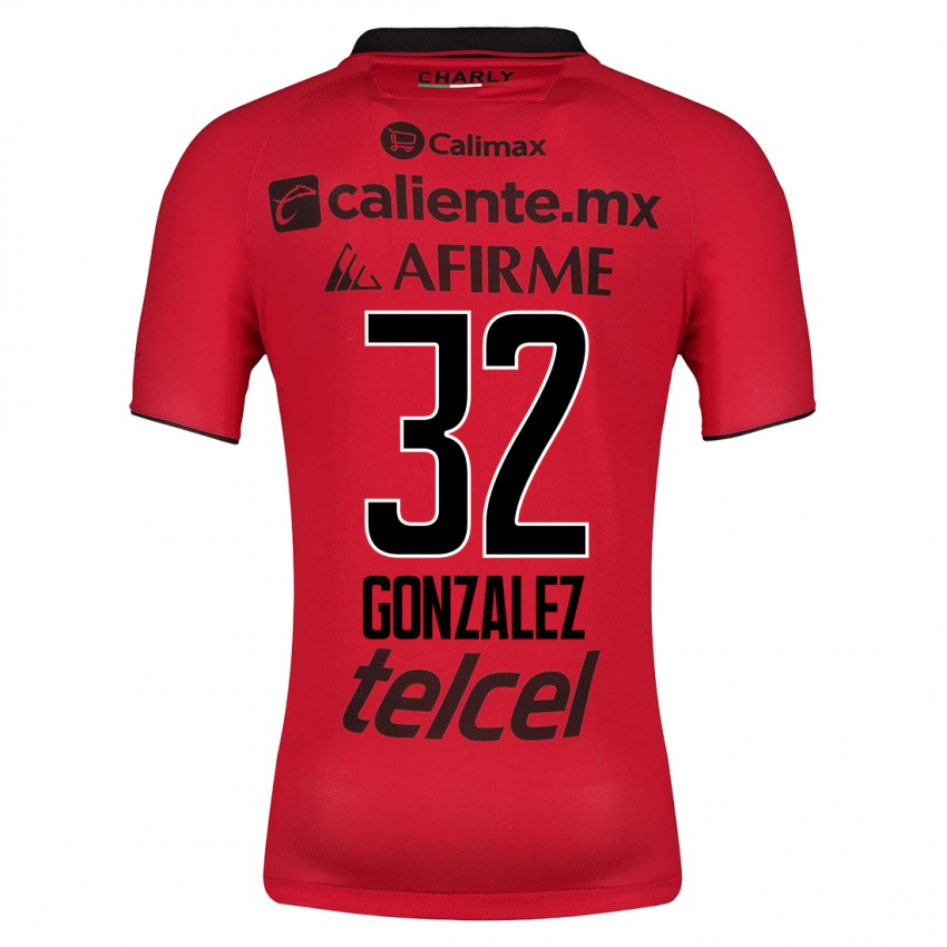 Niño Camiseta Carlos Gonzalez #32 Rojo 1ª Equipación 2023/24 La Camisa Argentina