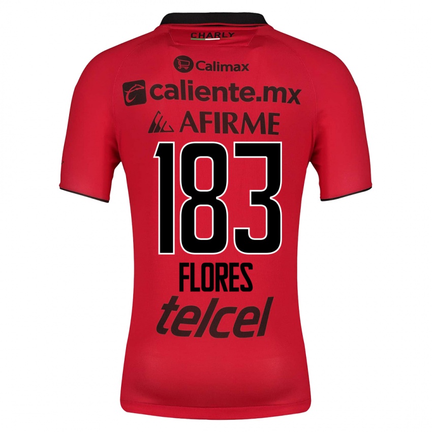 Niño Camiseta Abraham Flores #183 Rojo 1ª Equipación 2023/24 La Camisa Argentina