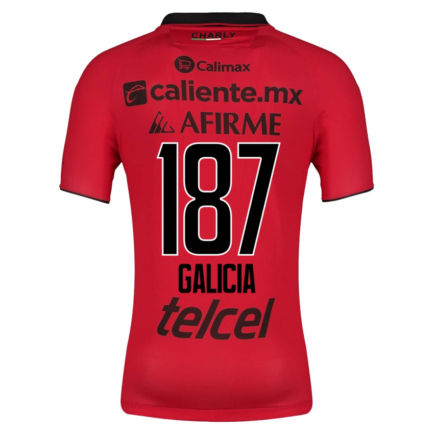 Niño Camiseta Carlos Galicia #187 Rojo 1ª Equipación 2023/24 La Camisa Argentina