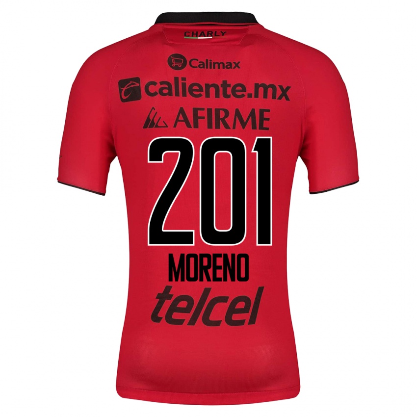 Niño Camiseta Jesús Moreno #201 Rojo 1ª Equipación 2023/24 La Camisa Argentina