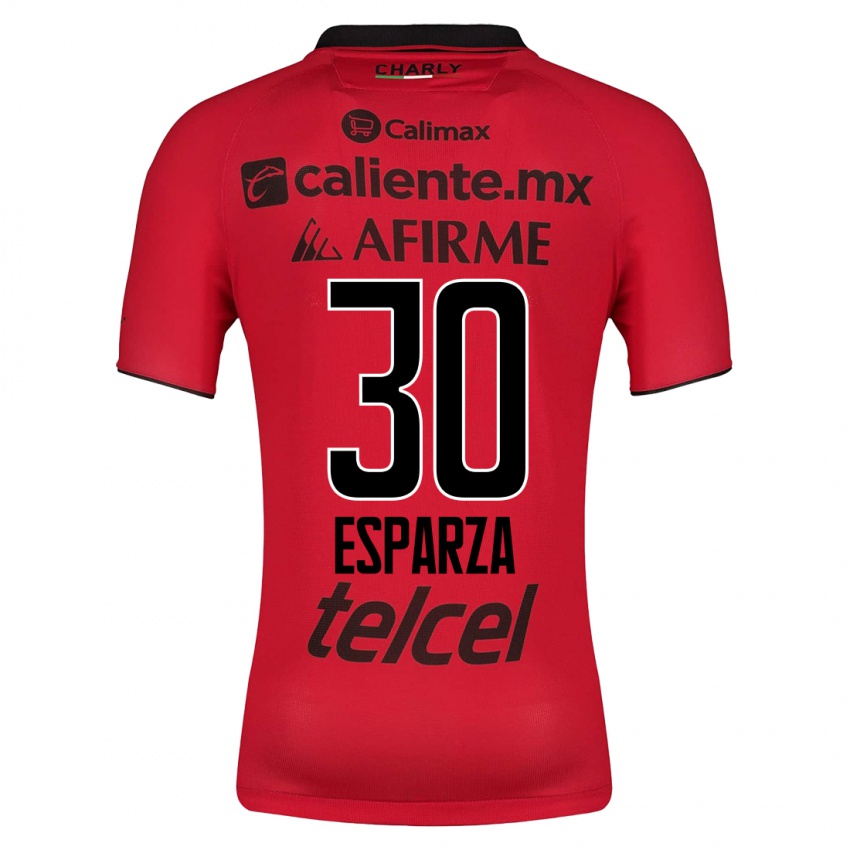 Niño Camiseta Litzy Esparza #30 Rojo 1ª Equipación 2023/24 La Camisa Argentina