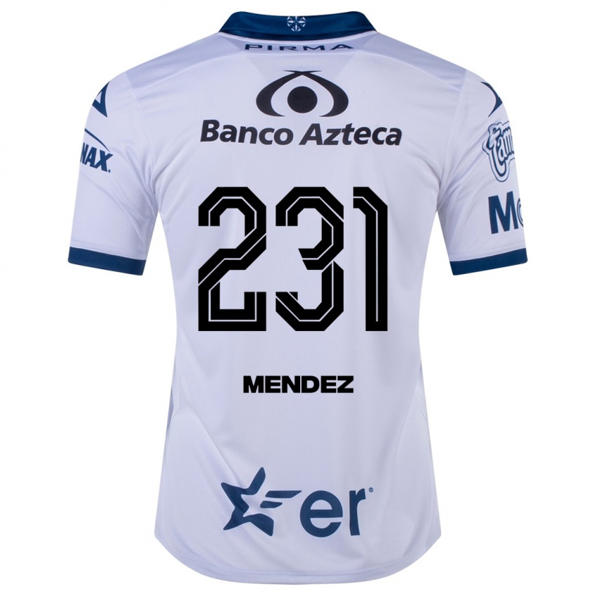 Niño Camiseta Alejandro Méndez #231 Blanco 1ª Equipación 2023/24 La Camisa Argentina
