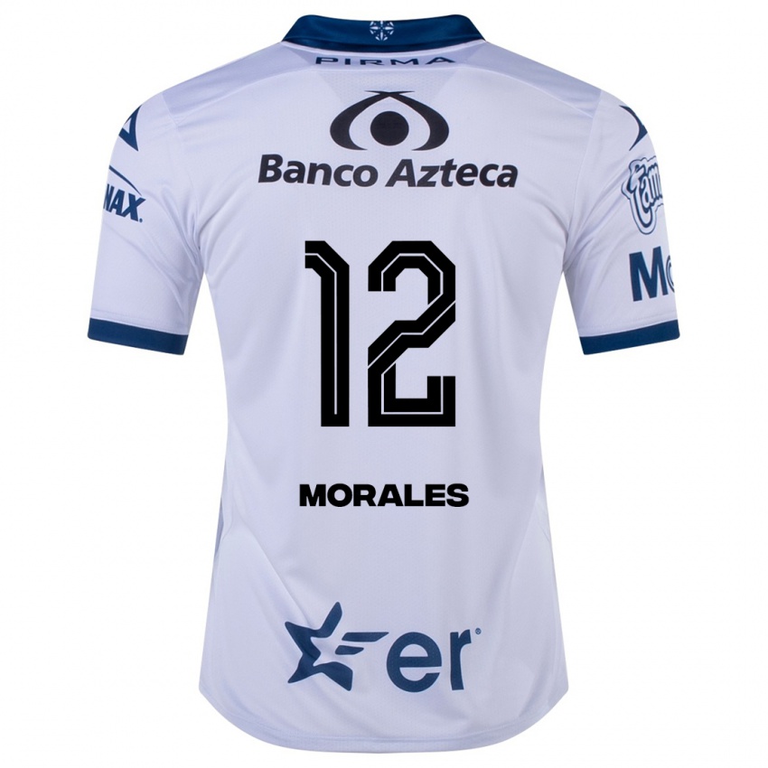 Niño Camiseta Karla Morales #12 Blanco 1ª Equipación 2023/24 La Camisa Argentina