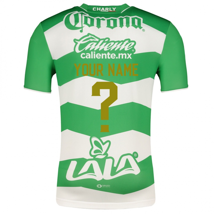 Niño Camiseta Su Nombre #0 Verde 1ª Equipación 2023/24 La Camisa Argentina