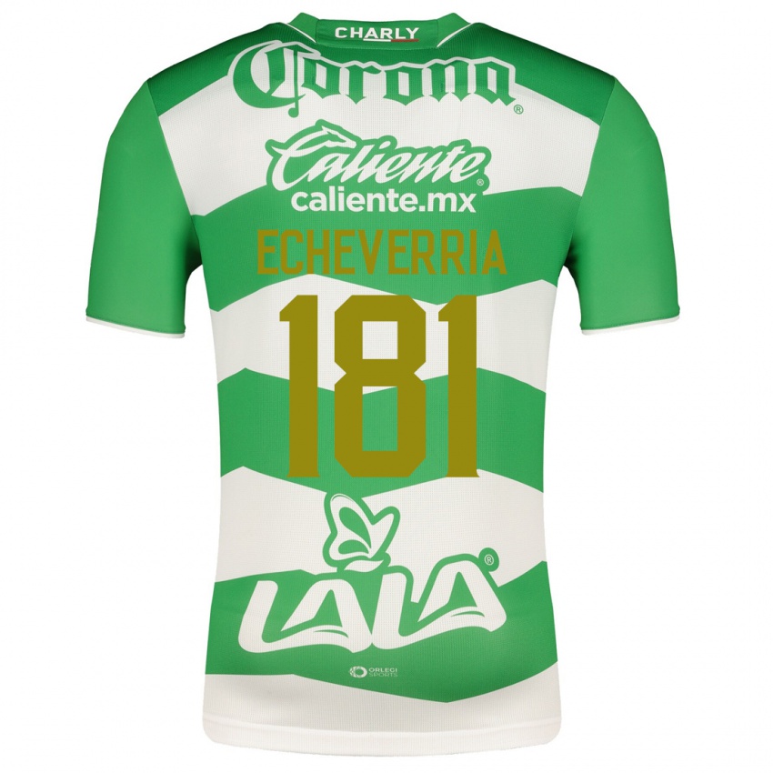 Niño Camiseta Emmanuel Echeverría #181 Verde 1ª Equipación 2023/24 La Camisa Argentina