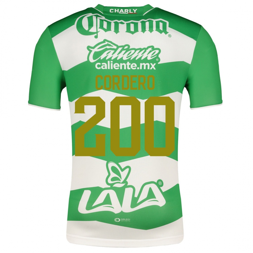 Niño Camiseta Mario Cordero #200 Verde 1ª Equipación 2023/24 La Camisa Argentina