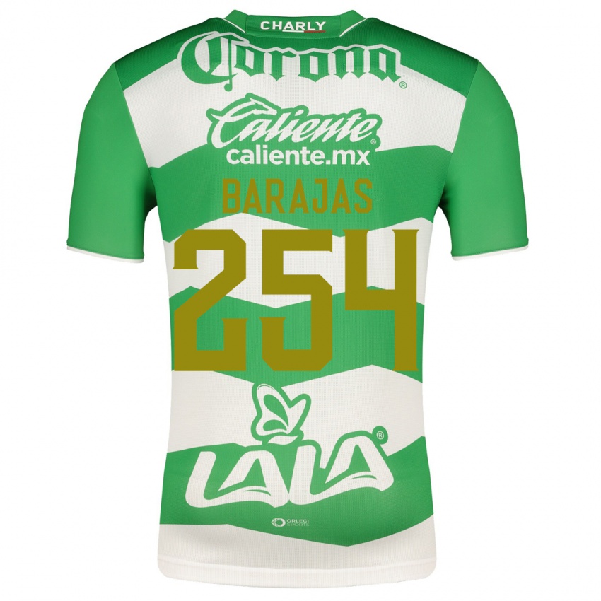 Niño Camiseta Sergio Barajas #254 Verde 1ª Equipación 2023/24 La Camisa Argentina