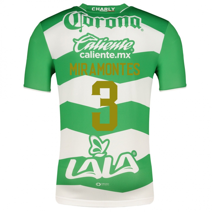 Niño Camiseta Natalia Miramontes #3 Verde 1ª Equipación 2023/24 La Camisa Argentina