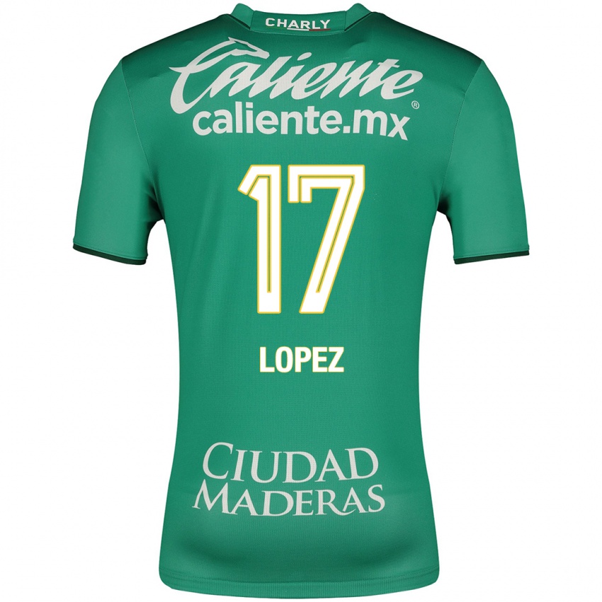 Niño Camiseta Nicolas Lopez #17 Verde 1ª Equipación 2023/24 La Camisa Argentina