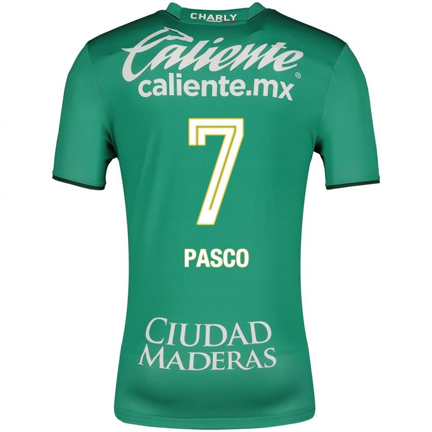 Niño Camiseta Madeleine Pasco #7 Verde 1ª Equipación 2023/24 La Camisa Argentina