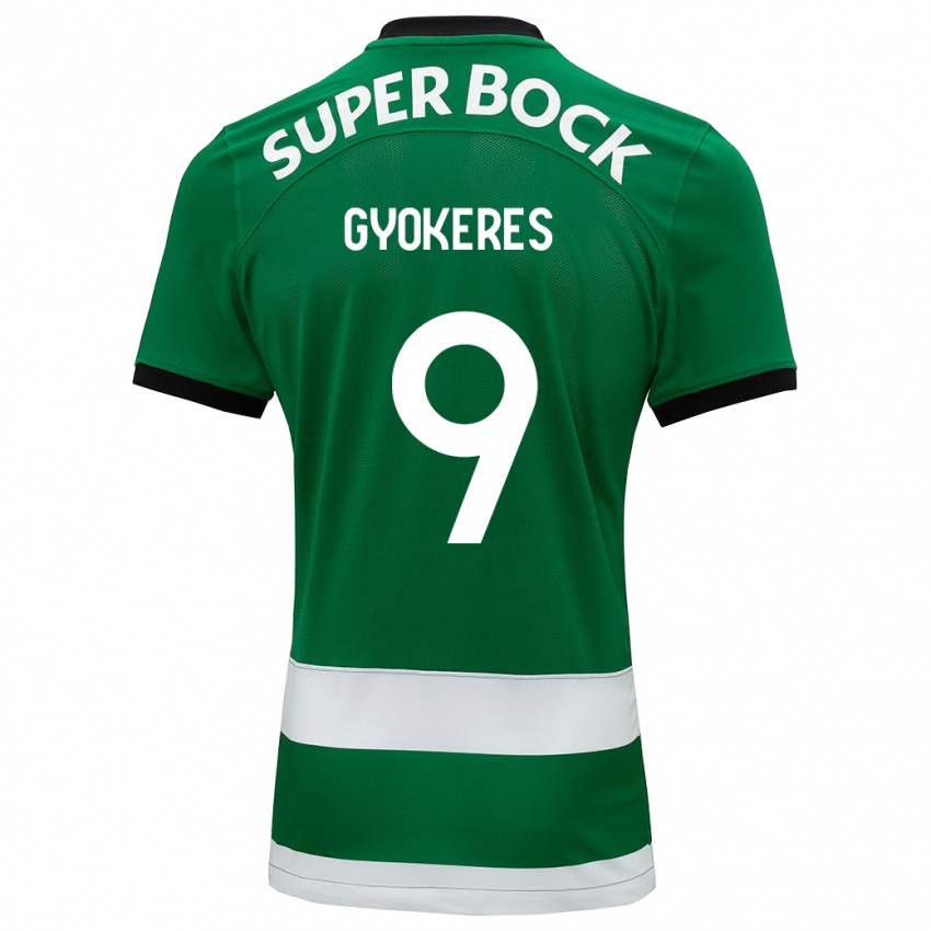 Niño Camiseta Viktor Gyökeres #9 Verde 1ª Equipación 2023/24 La Camisa Argentina