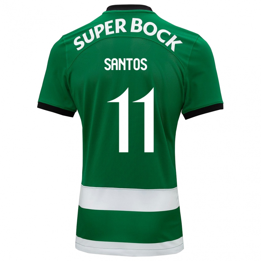 Niño Camiseta Nuno Santos #11 Verde 1ª Equipación 2023/24 La Camisa Argentina