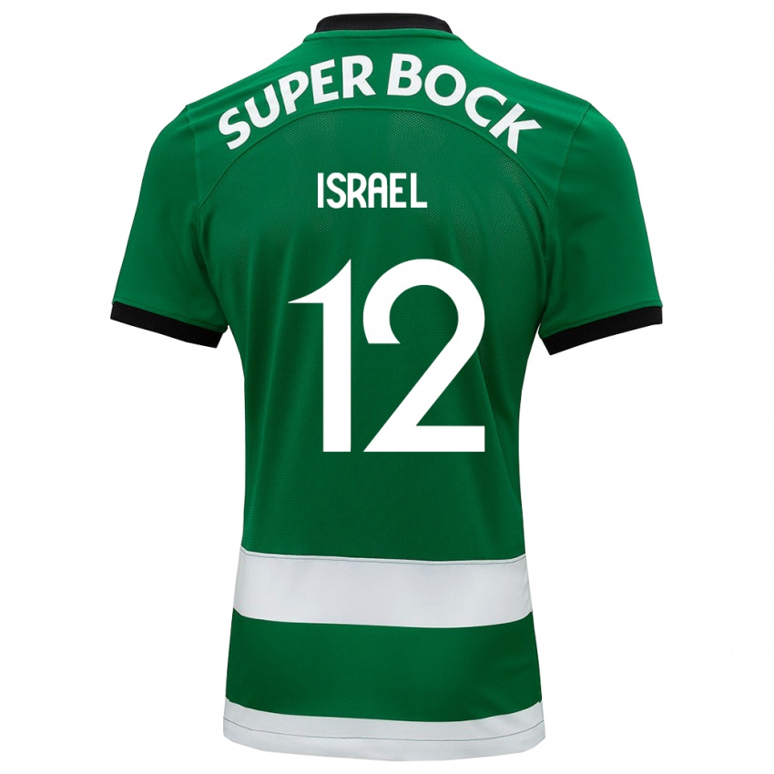 Niño Camiseta Franco Israel #12 Verde 1ª Equipación 2023/24 La Camisa Argentina