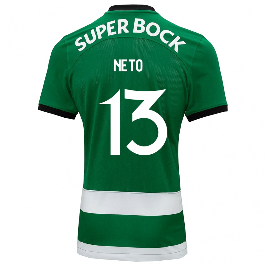 Niño Camiseta Luís Neto #13 Verde 1ª Equipación 2023/24 La Camisa Argentina