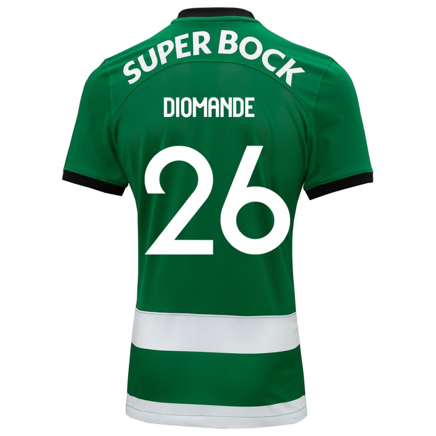 Niño Camiseta Ousmane Diomande #26 Verde 1ª Equipación 2023/24 La Camisa Argentina