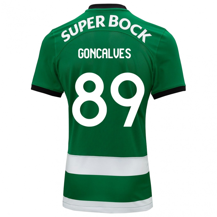 Niño Camiseta André Gonçalves #89 Verde 1ª Equipación 2023/24 La Camisa Argentina