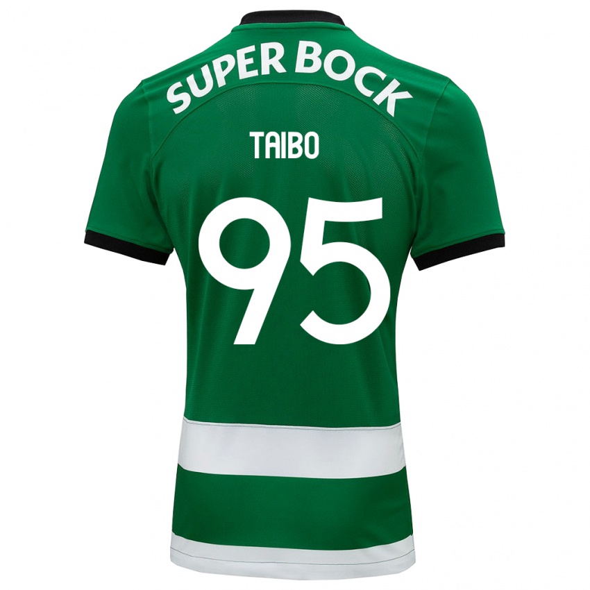 Niño Camiseta Lucas Taibo #95 Verde 1ª Equipación 2023/24 La Camisa Argentina