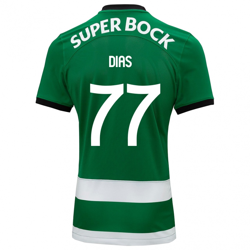 Niño Camiseta Lucas Dias #77 Verde 1ª Equipación 2023/24 La Camisa Argentina