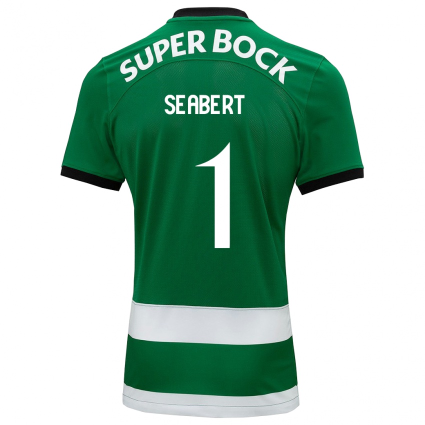 Niño Camiseta Hannah Grace Seabert #1 Verde 1ª Equipación 2023/24 La Camisa Argentina