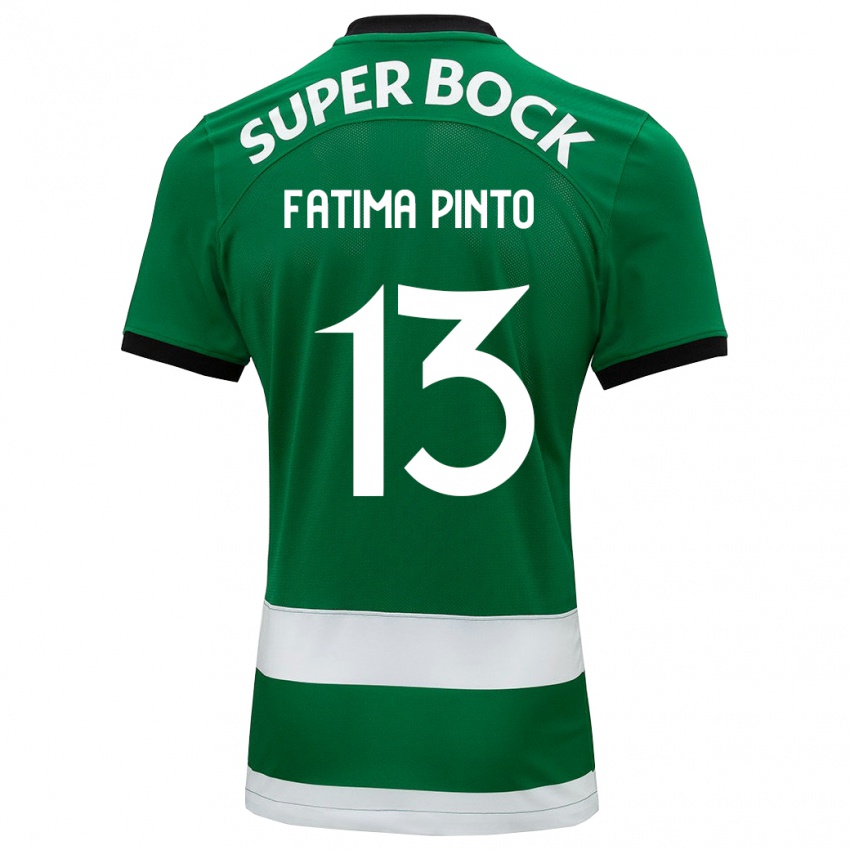 Niño Camiseta Fátima Alexandra Figueira Pinto #13 Verde 1ª Equipación 2023/24 La Camisa Argentina