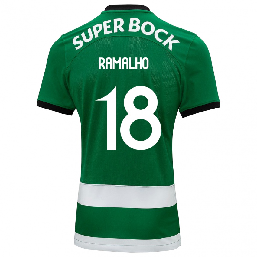 Niño Camiseta Inês Filipa Ramalho Gonçalves #18 Verde 1ª Equipación 2023/24 La Camisa Argentina