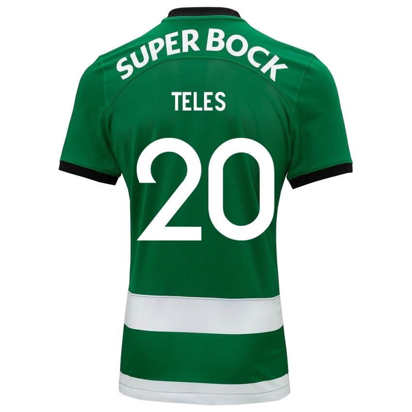 Niño Camiseta Ana Isabel Teles #20 Verde 1ª Equipación 2023/24 La Camisa Argentina