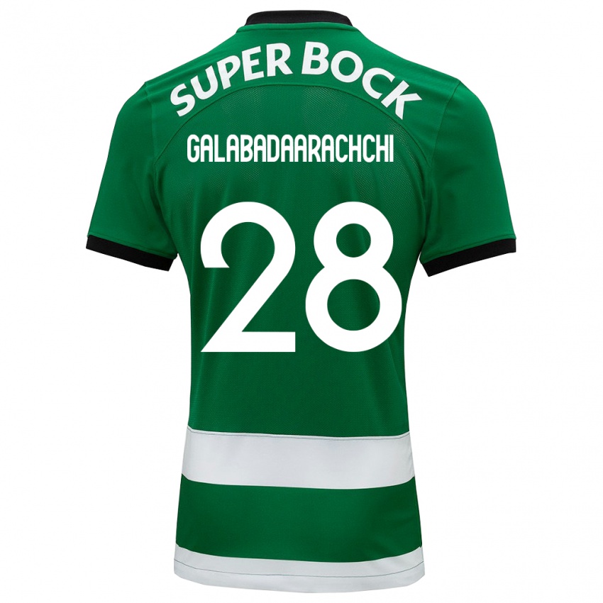 Niño Camiseta Jacinta Galabadaarachchi #28 Verde 1ª Equipación 2023/24 La Camisa Argentina