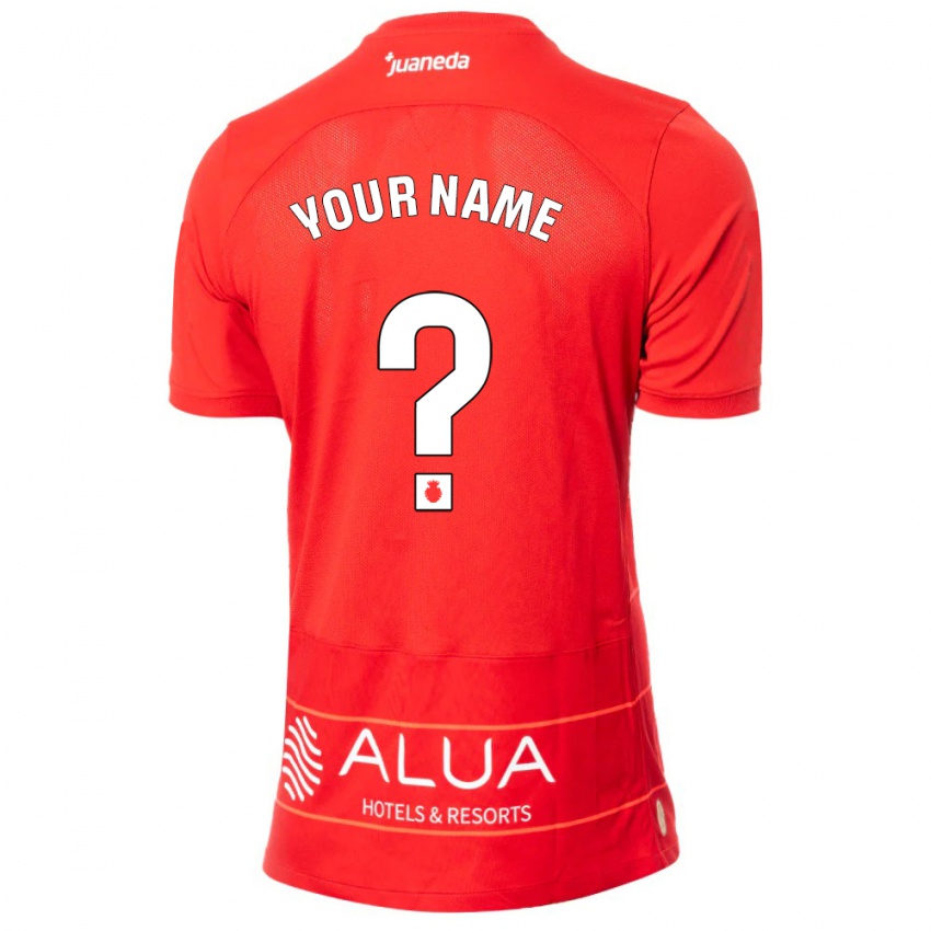 Niño Camiseta Su Nombre #0 Rojo 1ª Equipación 2023/24 La Camisa Argentina