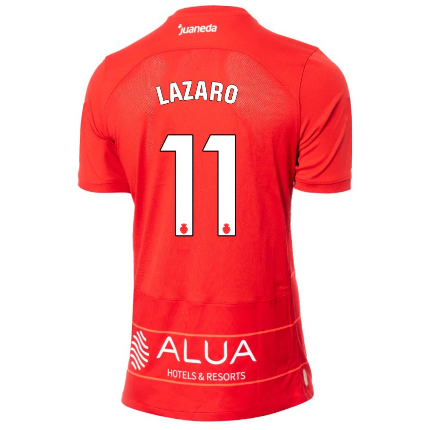 Niño Camiseta Victor Lázaro #11 Rojo 1ª Equipación 2023/24 La Camisa Argentina