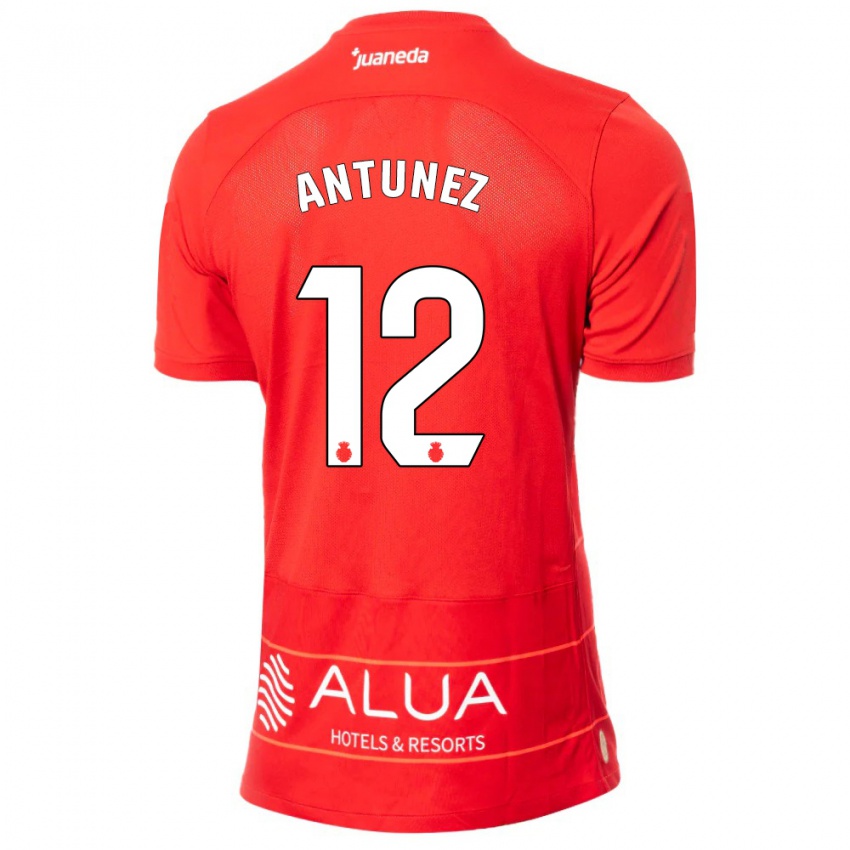 Niño Camiseta Yahir Antúnez #12 Rojo 1ª Equipación 2023/24 La Camisa Argentina