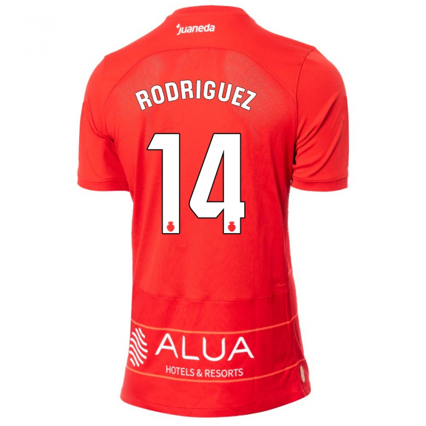 Niño Camiseta Diego Rodríguez #14 Rojo 1ª Equipación 2023/24 La Camisa Argentina