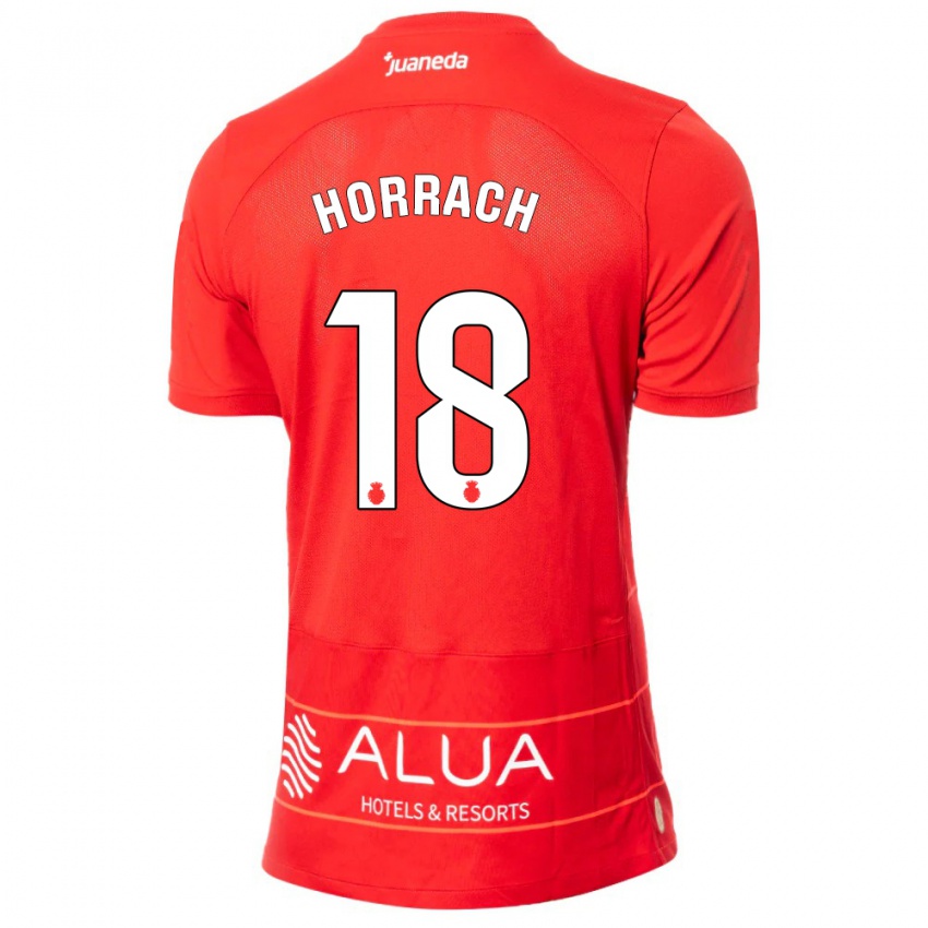 Niño Camiseta Barto Horrach #18 Rojo 1ª Equipación 2023/24 La Camisa Argentina