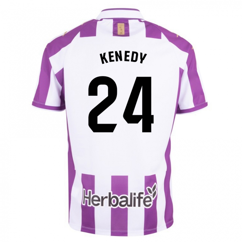 Niño Camiseta Kenedy #24 Morado 1ª Equipación 2023/24 La Camisa Argentina