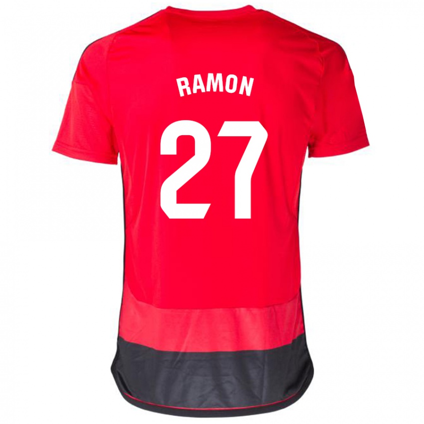 Niño Camiseta Pablo Ramón #27 Negro Rojo 1ª Equipación 2023/24 La Camisa Argentina