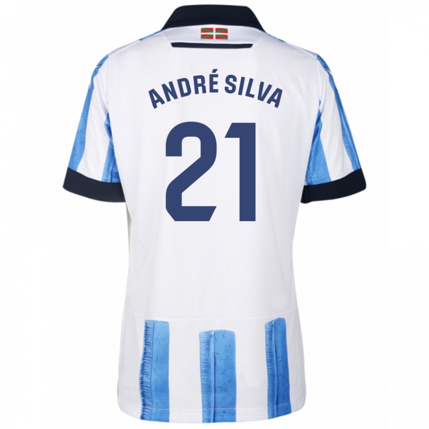 Niño Camiseta Andre Silva #21 Azul Blanco 1ª Equipación 2023/24 La Camisa Argentina