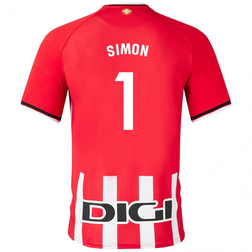 Niño Camiseta Unai Simón #1 Rojo 1ª Equipación 2023/24 La Camisa Argentina