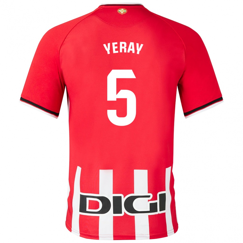 Niño Camiseta Yeray Álvarez #5 Rojo 1ª Equipación 2023/24 La Camisa Argentina