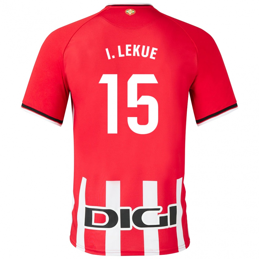 Niño Camiseta Iñigo Lekue #15 Rojo 1ª Equipación 2023/24 La Camisa Argentina