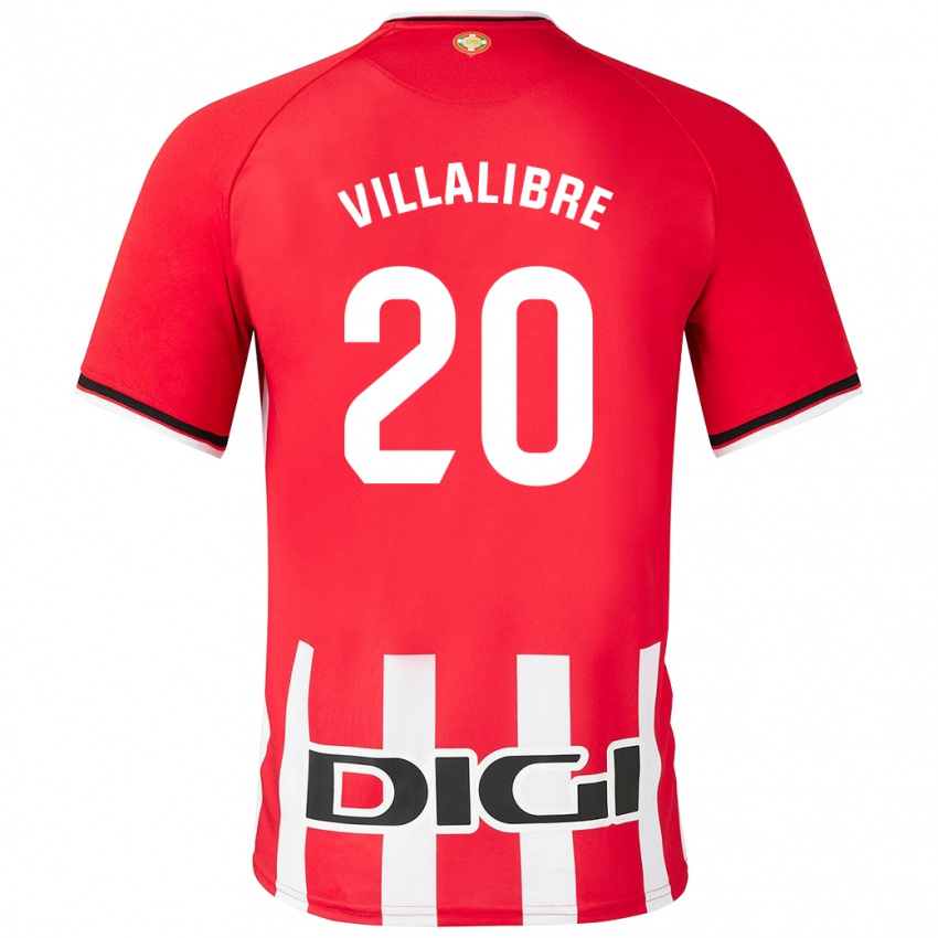 Niño Camiseta Asier Villalibre #20 Rojo 1ª Equipación 2023/24 La Camisa Argentina