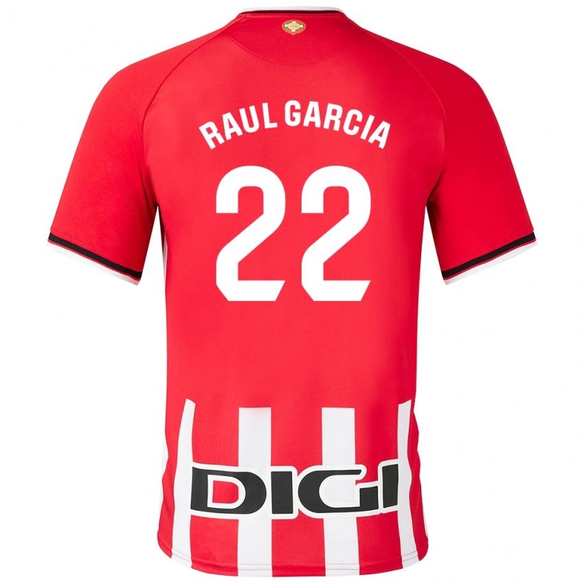 Niño Camiseta Raúl García #22 Rojo 1ª Equipación 2023/24 La Camisa Argentina