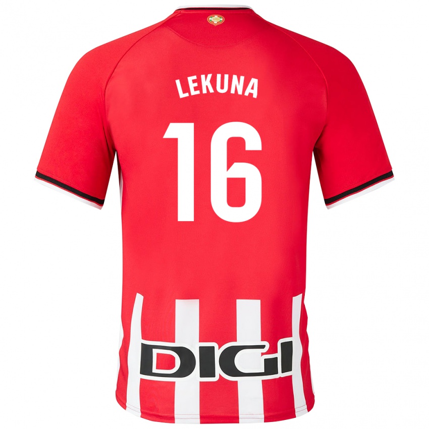 Niño Camiseta Adrián Lekuna #16 Rojo 1ª Equipación 2023/24 La Camisa Argentina