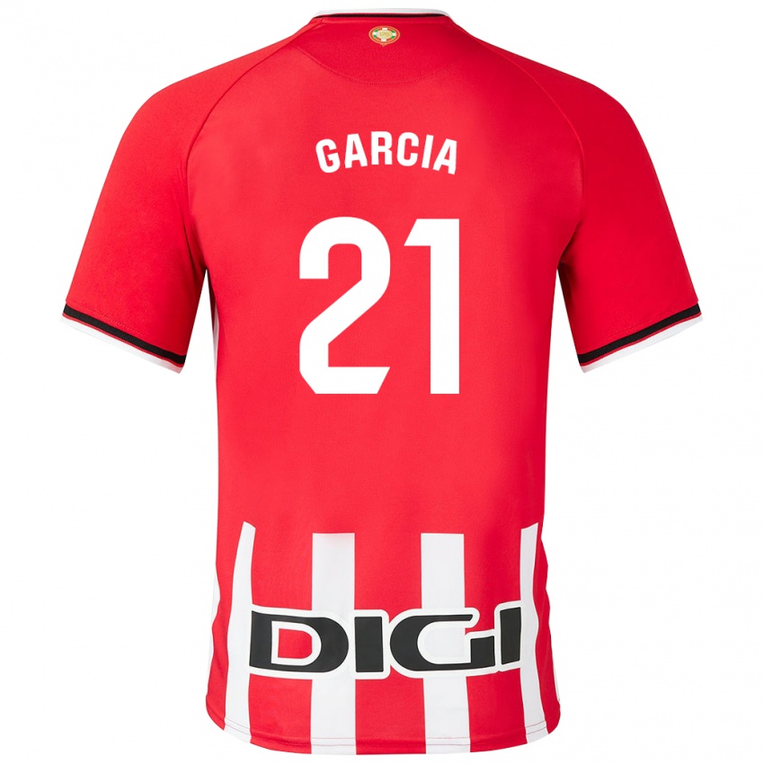 Niño Camiseta Beñat García #21 Rojo 1ª Equipación 2023/24 La Camisa Argentina
