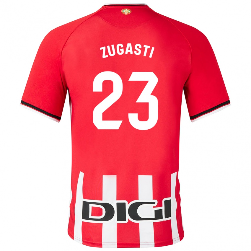 Niño Camiseta Patricia Zugasti Oses #23 Rojo 1ª Equipación 2023/24 La Camisa Argentina