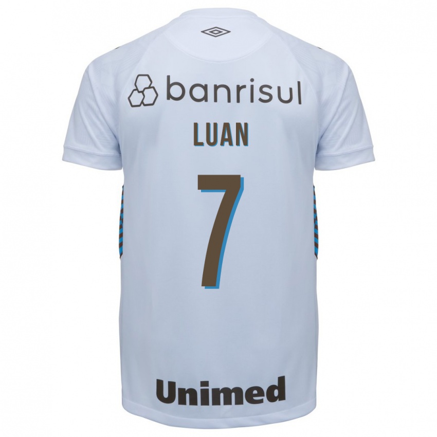Niño Camiseta Luan #7 Blanco 2ª Equipación 2023/24 La Camisa Argentina